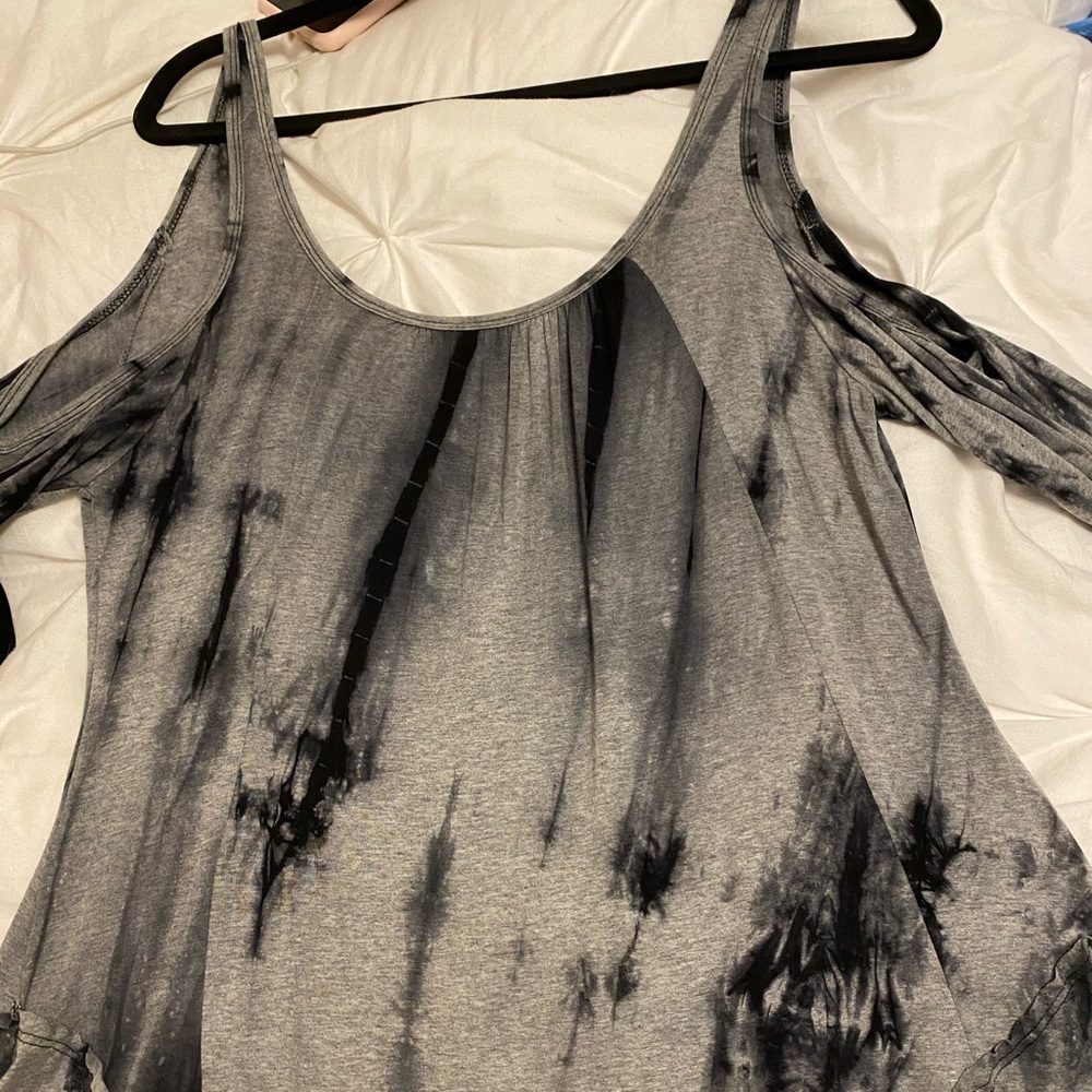 tie-dye off the shoulder top